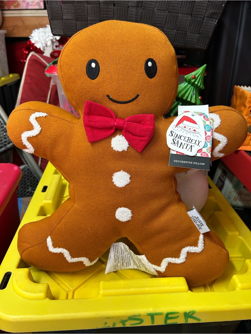 Brown Gingerbread Decorative Pillow